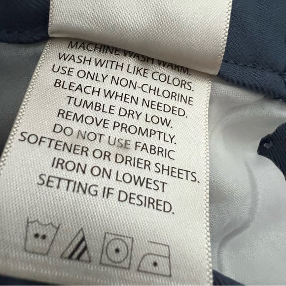 Haggar Men's‎ Pleated Front Chino Shorts Slash Pockets Preppy Teal Size 38 - Picture 4 of 6